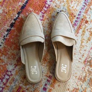 Tan mules size 9